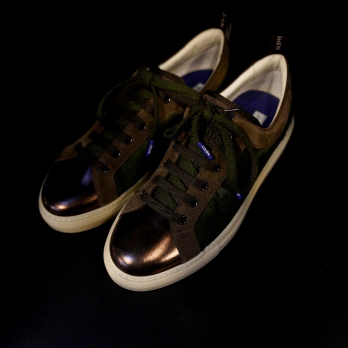 [JACOB COHEN] LEATHER SNEAKERS (GREEN)