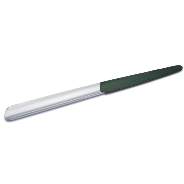 [UTILE4] LEATHER SHOE HORN (SILVER GREEN)