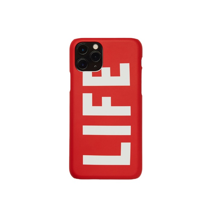 [LIFE] LOGO HARD PHONE CASE (RED) - IPHONE12,12PRO/12PRO MAX