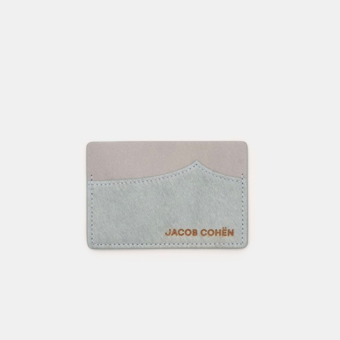 [JACOB COHEN] CARD HOLDER (LIGHT BLUE)