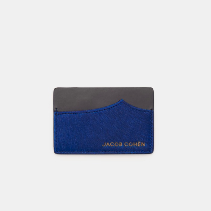 [JACOB COHEN] CARD HOLDER (BLUE)