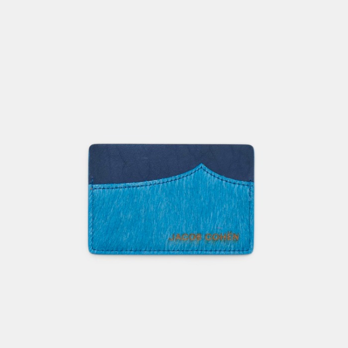 [JACOB COHEN] CARD HOLDER (SKY BLUE)