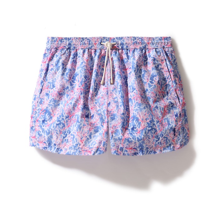 [KAMPOS] SWIM SHORTS (CORAL FOREST RED)