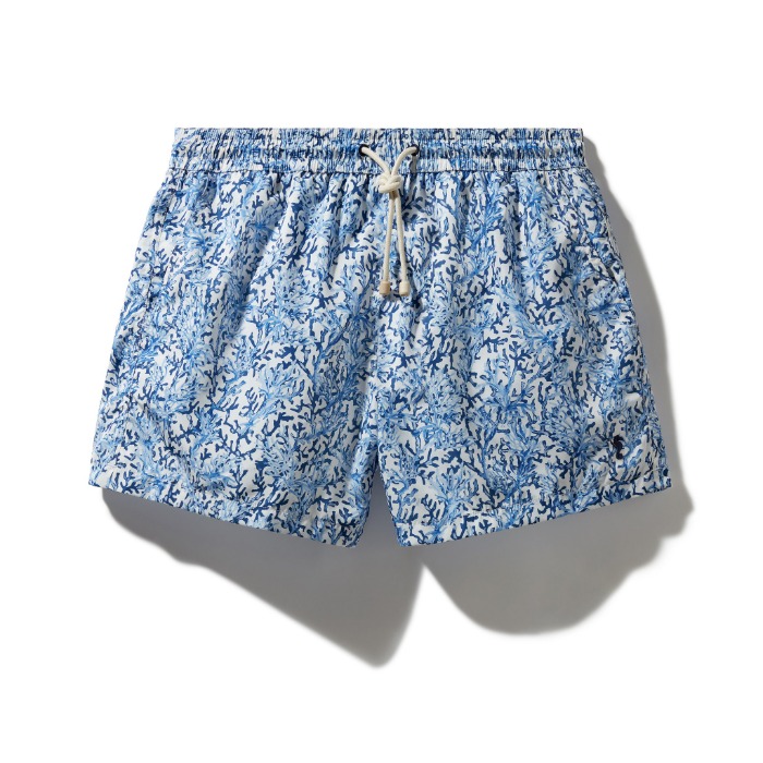 [KAMPOS] SWIM SHORTS (CORAL FOREST BLUE)