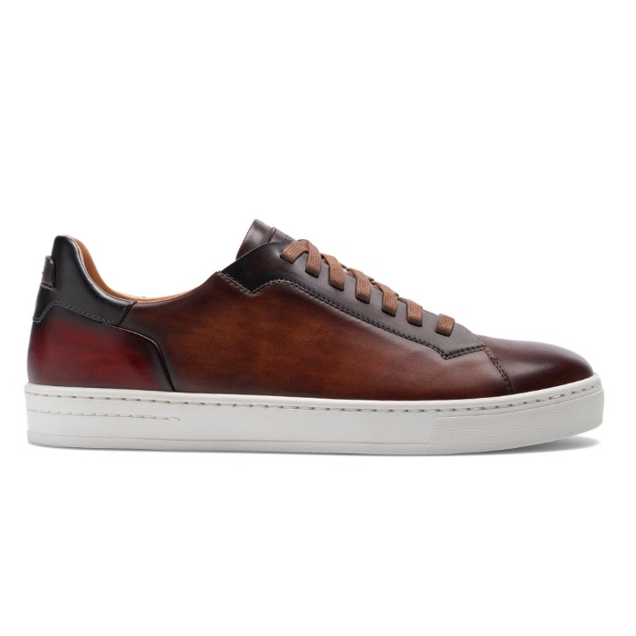 [MAGNANNI] LEATHER SNEAKERS (COGNAC)