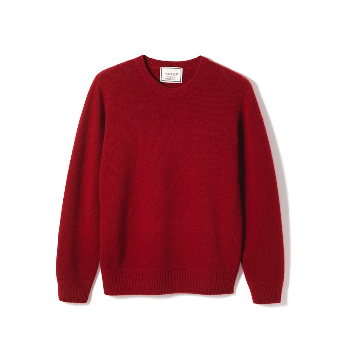 [RISE&amp;BELOW] WHOLE GARMENT KNIT (RED)