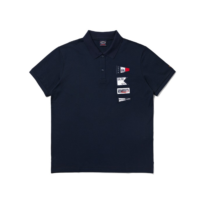[PAUL&amp;SHARK] PATCHED POLO KNIT (NAVY)