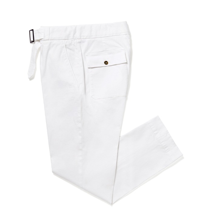 [G.T.A] BELTED PANTS (WHITE)