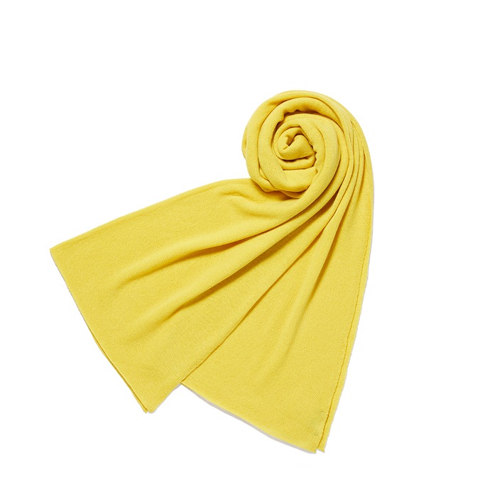 [GUERCILENA 1944] CASHMERE SCARF (YELLOW)