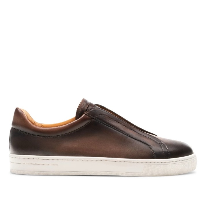 [MAGNANNI] LEATHER SNEAKERS (BROWN)