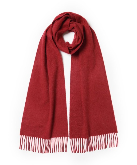 [JOHNSTONS OF ELGIN] ICONIC OVERSIZED CASHMERE SCARF (RED)